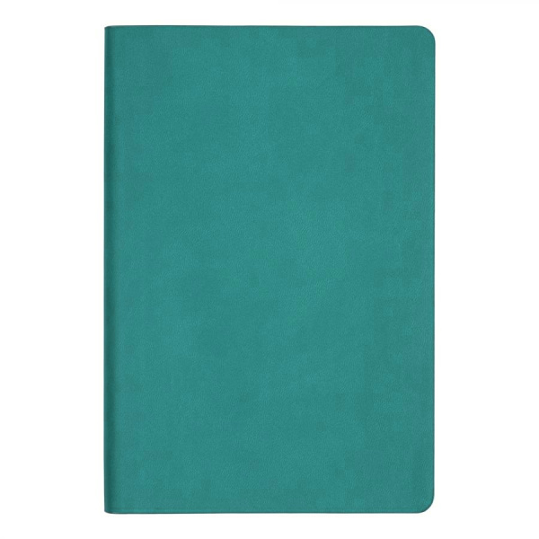 Ежедневник Flexy Soft Touch Latte А5, бирюзовый, недатированный, в гибкой обложке