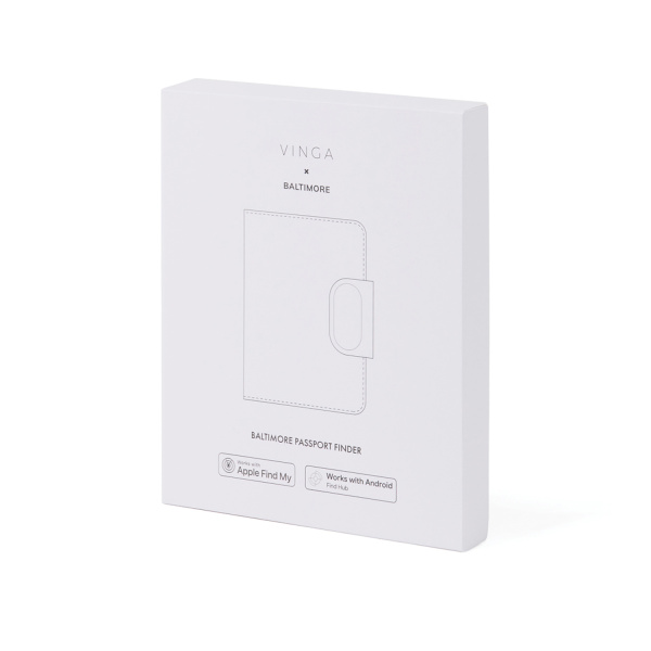 Обложка на паспорт VINGA Baltimore RCS с Bluetooth-трекером Dual