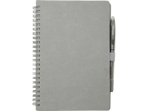 Slate многоразовый набор из блокнота в мягкой обложке и ручки - Серый