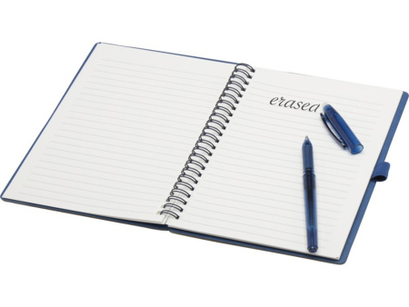 Slate многоразовый набор из блокнота в мягкой обложке и ручки - Темно - синий