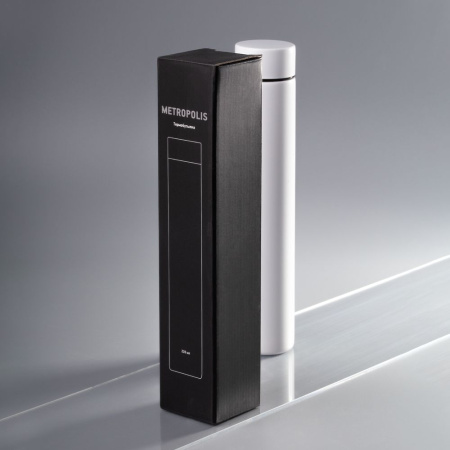 Термобутылка Metropolis, белая