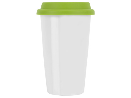Кружка с силиконовой крышкой Нью-Йорк 300мл, зеленый