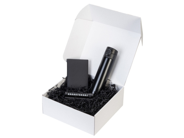 Подарочный набор Premier с термокружкой, парковочной визиткой и обложкой для документов