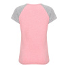 Футболка ЖЕН  меланж/розовый S (40-42) рукав реглан
