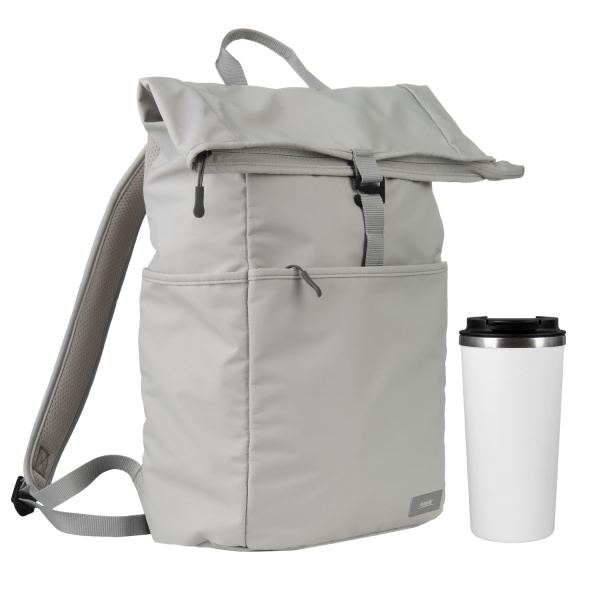 Подарочный набор Palermo, Boston, серый/белый (рюкзак, термокружка) Подарочный набор Palermo, Boston, серый/белый (рюкзак, термокружка)