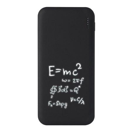 Внешний аккумулятор с подсветкой Люче (Luce) 10000 mAh, черный