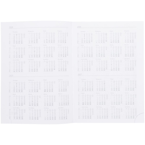 Ежедневник Vivian Metal, недатированный, голубой