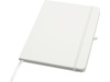 Teak блокнот А5 из переработан. материала в твердой обложке с линован. страницами - Белый