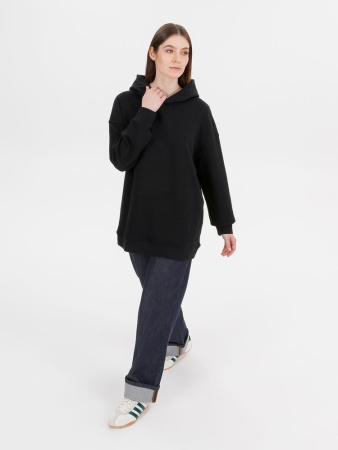 Худи оверсайз унисекс Outshine, черное, размер XL/2XL