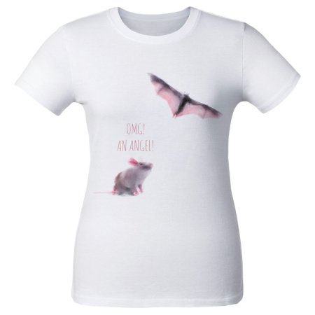 Футболка женская An Angel, белая, размер L