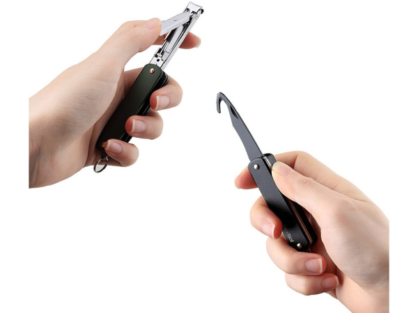 Мультитул-книпсер Nextool Multi Functional Nail Clipper, черный, 6 функций