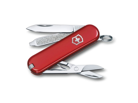 Нож-брелок VICTORINOX Classic Style Icon, 58 мм, 7 функций, красный