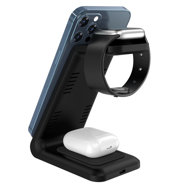 Беспроводное мультизарядное устройство Standy 15W, черный Беспроводное мультизарядное устройство Standy 15W, черный