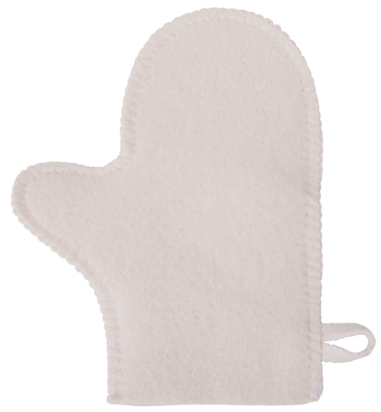 Рукавица для бани и сауны Healing, белый