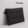 Чехол для ноутбука Superbag Bubble, стёганый, на молнии (черный)