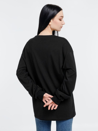 Футболка оверсайз унисекс City Sapiens, черная, размер XL