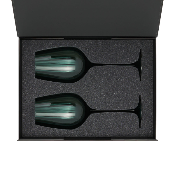 Подарочный набор 2 бокала для вина Capri в черной коробке