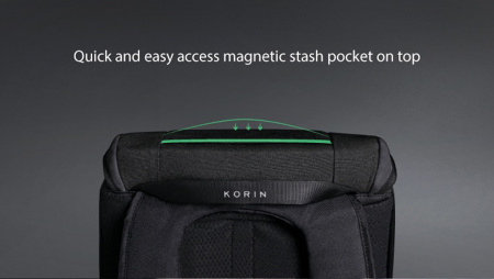 Рюкзак KORIN ClickPack X 45х32х15,5 см, с клапаном, черный