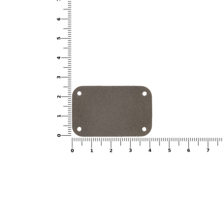 Лейбл Eta Nubuck, S, серый