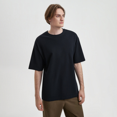 Футболка унисекс премиум AURA, 100% хлопок 200гр. черный, размер 3XL/4XL