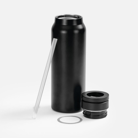 Термобутылка Magnus с магнитным держателем для телефона, черная