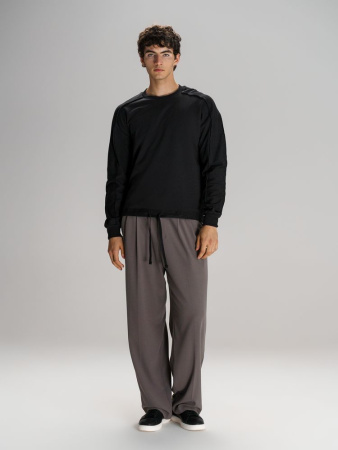 Свитшот унисекс Vozduh, черный, размер XL/XXL