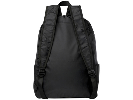 Складной рюкзак EcoFold объемом 15 л из переработанного ПЭТ-пластика - сплошной черный