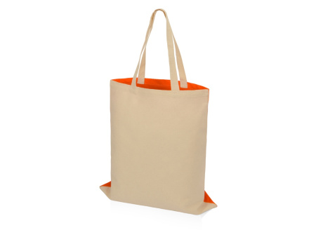 Сумка для шопинга Twin двухцветная из хлопка, 180 г/м2