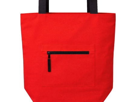 Сумка на молнии Zipper Neo из хлопка 280 г c карманом на молнии спереди