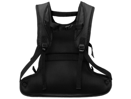 Рюкзак TORBER РИТМ, черный, полиэстер 900D с PU покрытием, 45 х 32 х 20 см