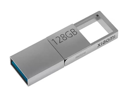USB 3.0-флешка на 128 Гб с разъемами USB-A и Type-C, серебристый