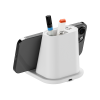 Настольный органайзер "15 Watt Fast Charge"  c беспроводной зарядкой, вентилятором и лампой, черный