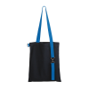 Шоппер Superbag black (чёрный с голубым)