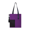 Шоппер Superbag Color (фиолетовый с черным)