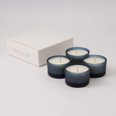 Набор ароматических свечей Сенто (Sento), синий