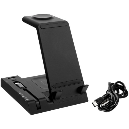 Зарядная станция Tres, черная Зарядная станция Tres, черная