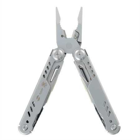 Мультитул Stinger, 110 х 27 мм, 23 функции, сталь, серебристый, в картонной коробке, в комплекте нейлоновый чехол