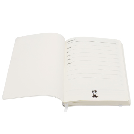 Ежедневник A5 недатированный Dante в мягком переплёте софт-тач, белый