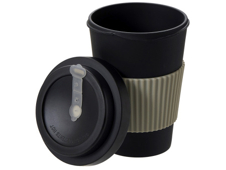 Термокружка Muffin из натуральных волокон, черный