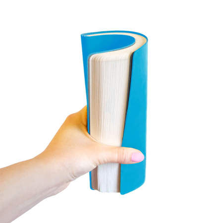 Ежедневник недатированный "FunkyPlan", 130*210 мм, голубой, серый форзац, блок-линейка