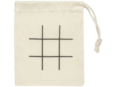 Деревянная игра в крестики-нолики в мешочке Whorl - Натуральный