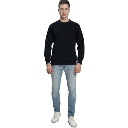 New Gen свитшот 300 г/м2 3-нитка с начесом черный 3XL