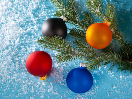 Стеклянный шар черный матовый, заготовка шара 6 см, цвет 83, матовый