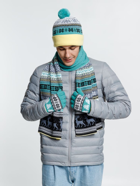 Перчатки Mirakler, зеленые с желтым, размер S/M