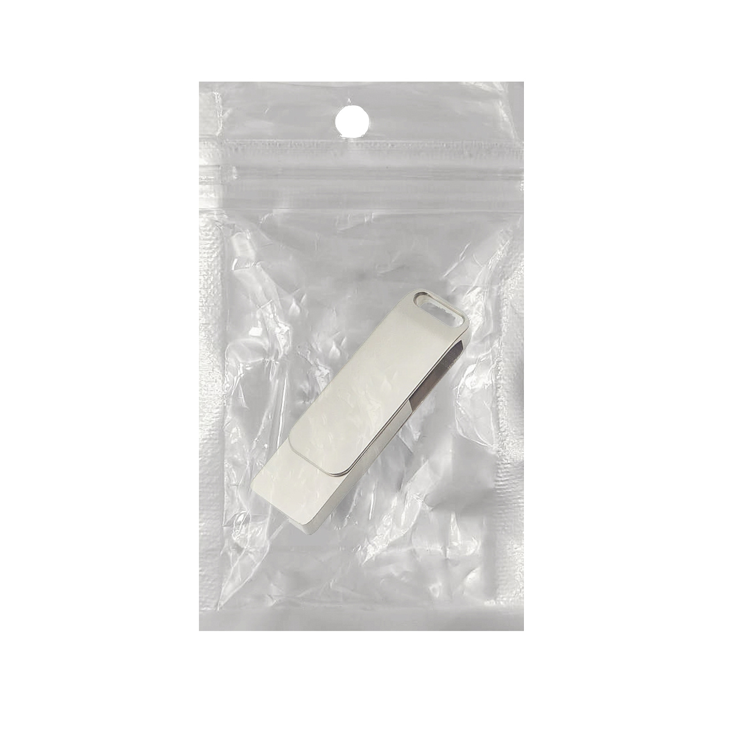 Флеш накопитель Bergamo, USB 2.0 32GB, металл, серебро