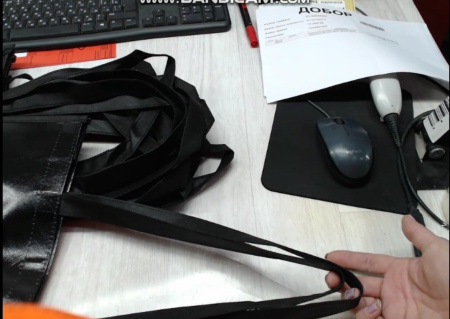 Сумка Tamy для покупок с карманом, черный