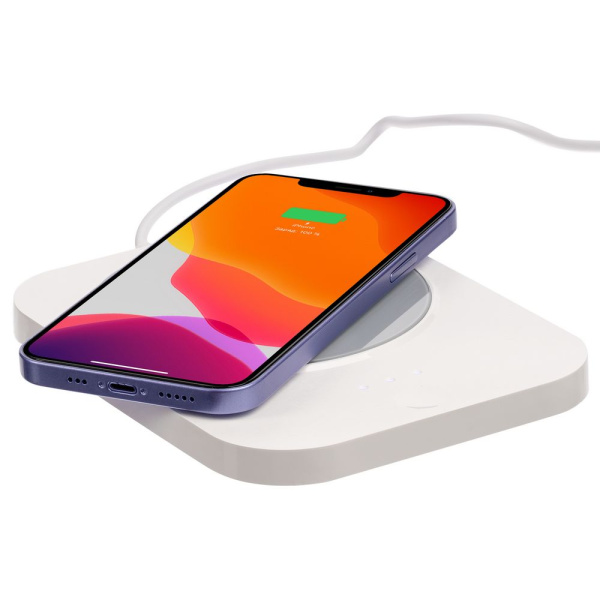 Кружка с подогревом и беспроводной зарядкой dualBase plus, белая Кружка с подогревом и беспроводной зарядкой dualBase plus, белая