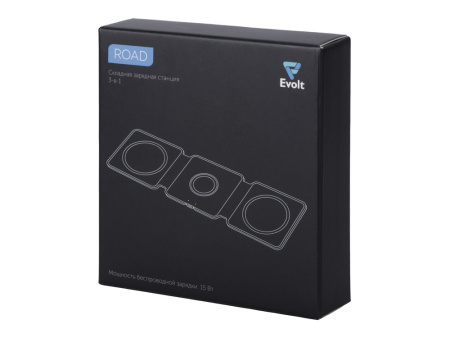 Беспроводное зарядное устройство 3-в-1 Road, 15 Вт, белый Беспроводное зарядное устройство 3-в-1 Road, 15 Вт, белый