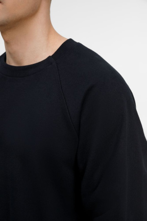 Свитшот унисекс Avenu, черный, размер XS/S