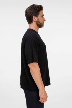 Футболка оверсайз унисекс Lavinia, черная, размер XL/XXL